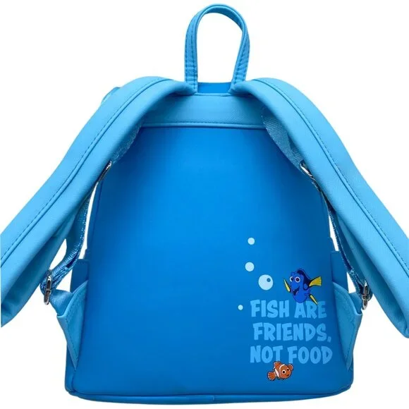Loungefly Disney Finding Nemo Bruce Cosplay Mini Backpack Exclusive NWT - Picture 8 of 9